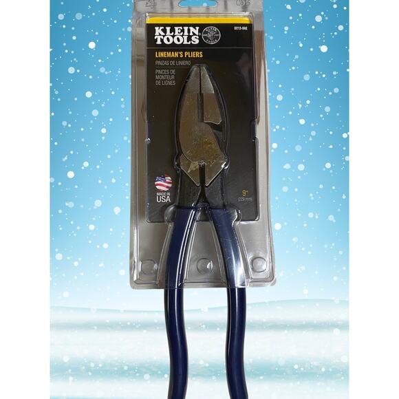 Klein Tools — D213-9NE Lineman’s Pliers 9” Made in USA New Sealed - Picture 1 of 7